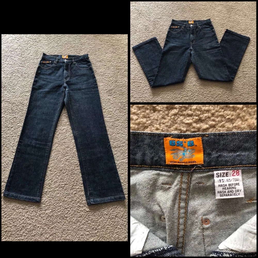 Dark Wash Denim Jeans, Size US 4 or 165/70A